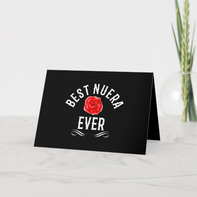 Carte Meilleure Belle-Fille Nuera Espagnole (Devant)