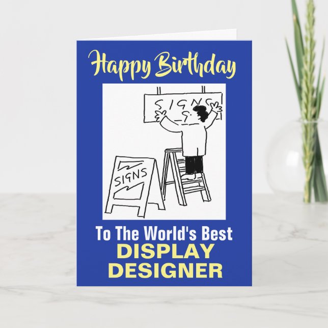 Carte Meilleure exposition Stand Display Designer Annive (Devant)