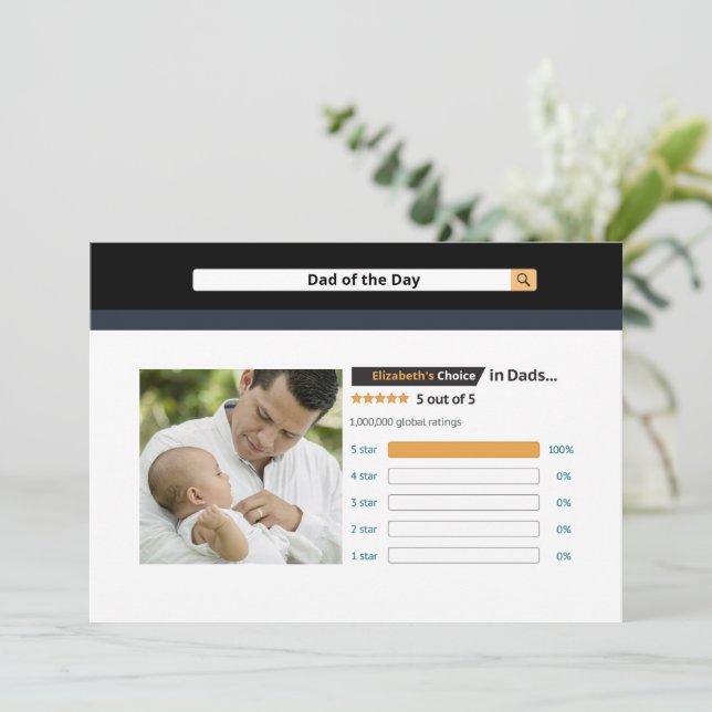 Carte Meilleure Fête des pères amusante (Debout devant)