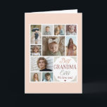 Carte Meilleure Grand-mère du Monde 10 Collage de Photos<br><div class="desc">Montrez à grand-mère combien elle est aimée avec cette carte de vœux personnalisée et sincère. Cette carte présente un magnifique collage de 10 photos sur le devant, créant un cadeau unique et personnel qu'elle chérira. C'est le moyen idéal pour exposer une collection de vos photos de famille préférées. Personnalisez le...</div>