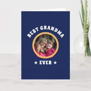Carte Meilleure grand-mère que jamais Photo de famille p
