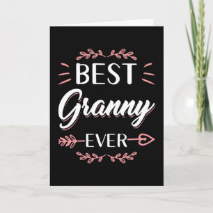 Carte Meilleure Granny Ever Meilleur Cadeau Grandma