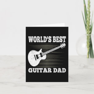 Carte Meilleure guitare papa Drôle Fête des pères guitar