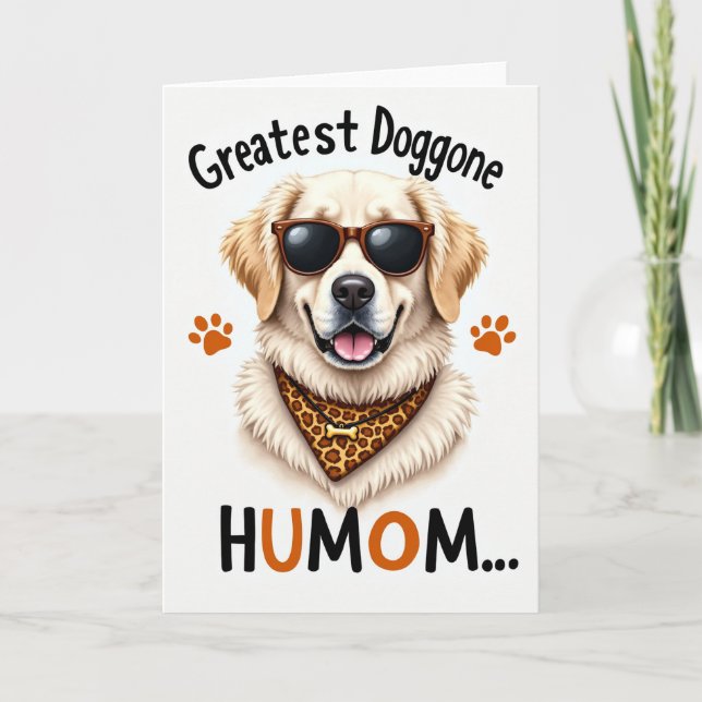 Carte Meilleure Humom Card Chien Sacré (Devant)