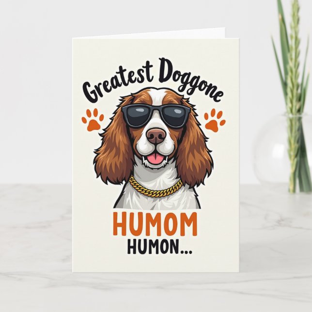 Carte Meilleure Humom de Cool Dog (Devant)