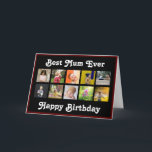 Carte Meilleure maman Birthday Instagram Photo Collage M<br><div class="desc">Customisez ce meilleur collage photo photo de maman design de carte de voeux pour célébrer avec votre Mère préférée. Un merveilleux cadeau pour lui faire sourire lors de sa journée spéciale ! Le design comporte une sélection de photos carrés. Ajoutez votre propre message dans la carte. Ajoutez dix de vos...</div>