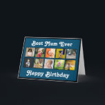 Carte Meilleure maman Birthday Instagram Photo Collage M<br><div class="desc">Customisez ce meilleur collage photo photo de maman design de carte de voeux pour célébrer avec votre Mère préférée. Un merveilleux cadeau pour lui faire sourire lors de sa journée spéciale ! Le design comporte une sélection de photos carrés. Ajoutez votre propre message dans la carte. Ajoutez dix de vos...</div>