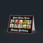Carte Meilleure maman Birthday Instagram Photo Collage M<br><div class="desc">Customisez ce meilleur collage photo photo de maman design de carte de voeux pour célébrer avec votre Mère préférée. Un merveilleux cadeau pour lui faire sourire lors de sa journée spéciale ! Le design comporte une sélection de photos carrés. Ajoutez votre propre message dans la carte. Ajoutez dix de vos...</div>
