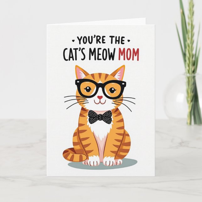 Carte Meilleure Maman Chat Chéri (Devant)