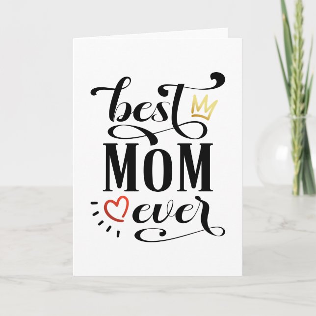 Carte Meilleure maman Citation de la fête des mères | Ca (Devant)