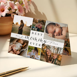 Carte Meilleure maman Collage photo de la fête des mèr