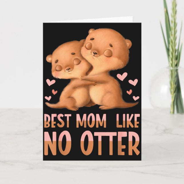 Carte Meilleure maman comme aucune loutre pour maman  (Devant)