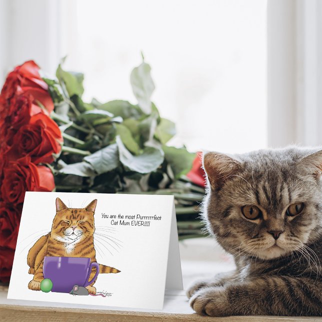Carte Meilleure maman de chat de tous les temps !  (Créateur téléchargé)