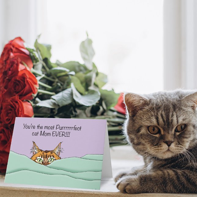 Carte Meilleure maman de chat de tous les temps ! (Créateur téléchargé)