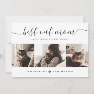 Carte Meilleure maman de chat : Photo de chat personnali