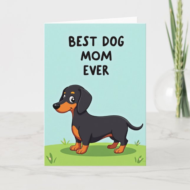 Carte Meilleure Maman de Chien Art Card (Devant)