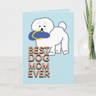 Carte Meilleure maman de chien jamais la main Illustrate