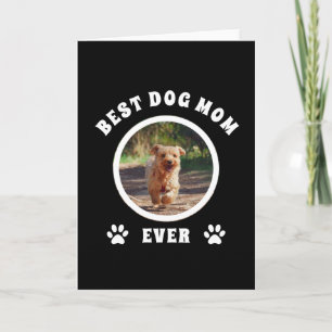 Carte Meilleure maman de chien jamais Photo personnalisé