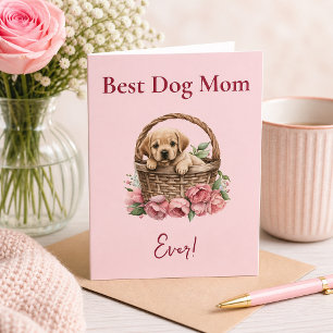 Carte Meilleure maman de chien Labrador Retriever