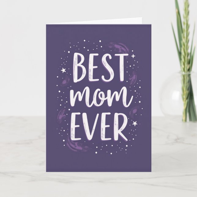 Carte Meilleure Maman de l'Univers (Devant)