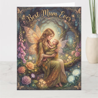 Carte "Meilleure Maman de tous les temps" Illustration F