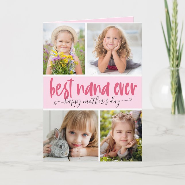 Carte Meilleure Maman de Tous les Temps Photo Fête des M (Devant)