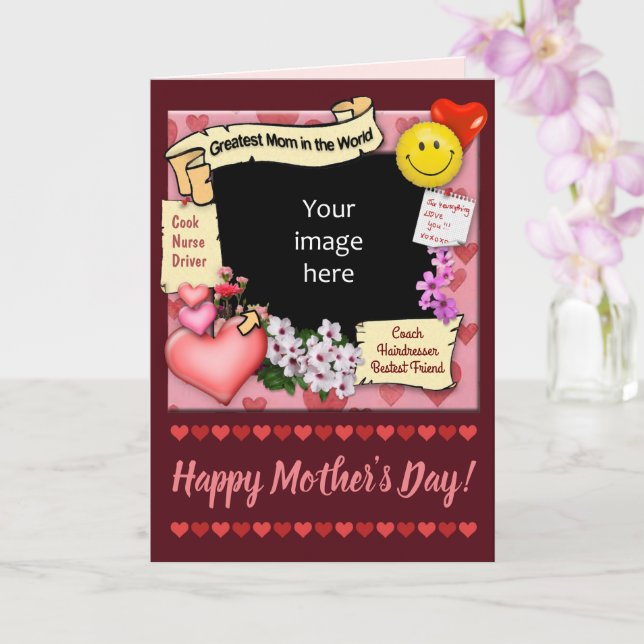 Carte Meilleure Maman du Monde (Orchidée)