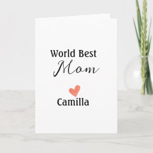 Carte Meilleure maman du monde joyeuse fête des mères gr
