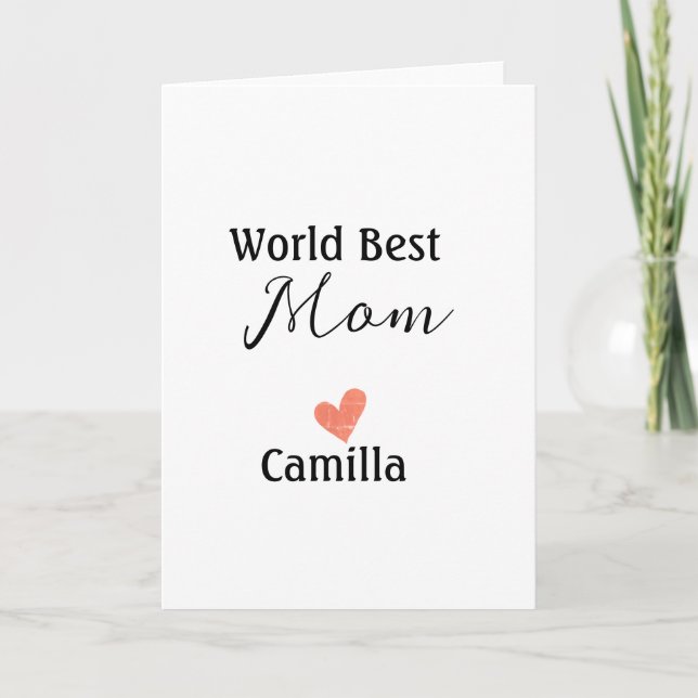 Carte Meilleure maman du monde joyeuse fête des mères gr (Devant)