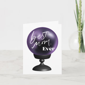 Carte Meilleure maman | Fun Purple Cryple Ball Card