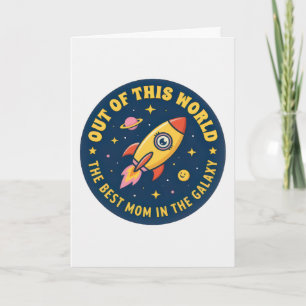 Carte Meilleure Maman Fusée Maman Anniversaire Fête des 