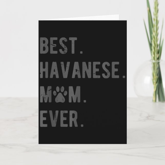 Carte Meilleure maman Havanese - Cadeau drôle pour amate (Devant)