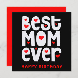 Carte Meilleure maman Jamais Coeur Joyeux anniversaire N