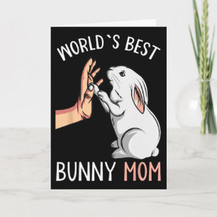 Carte Meilleure Maman Lapin d'Amour de Pâques pour Fille