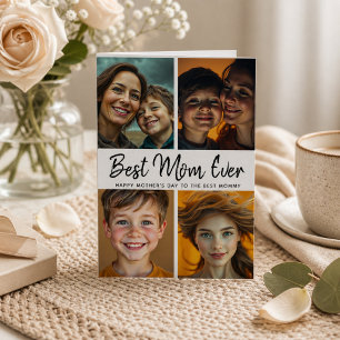 Carte Meilleure Maman Personnalisée Photo Manuscrite Mod