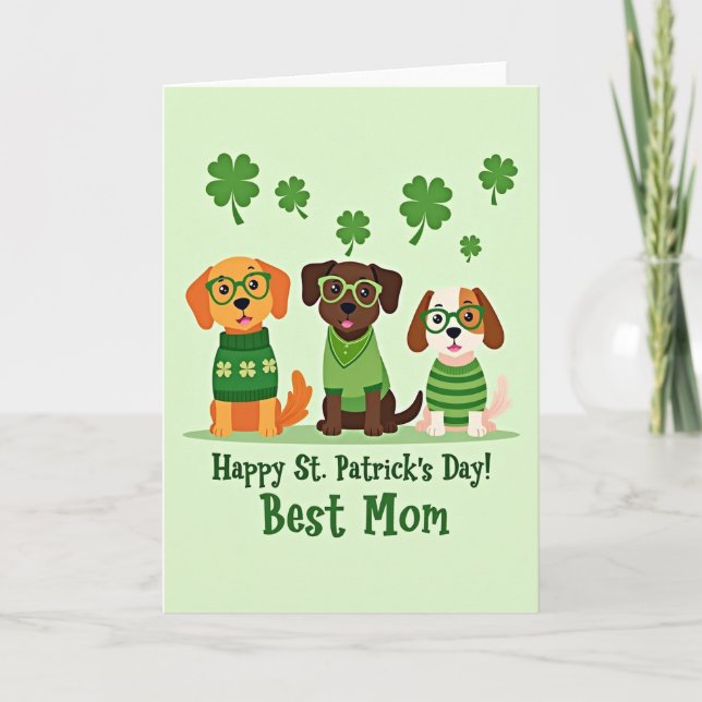 Carte Meilleure Maman pour la Saint-Patrick de St  (Devant)