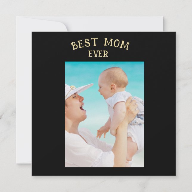 Carte Meilleure Maman Pour Toujours  Photo Personnalisée (Devant)