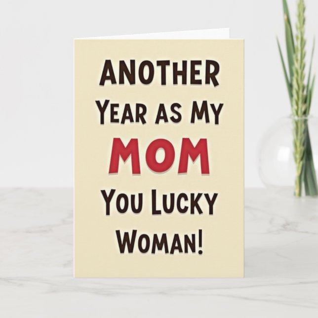 Carte Meilleure Maman Texte Gras (Devant)