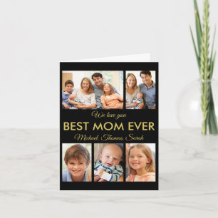 Carte Meilleure Maman Toujours Fête des mères Collage ph