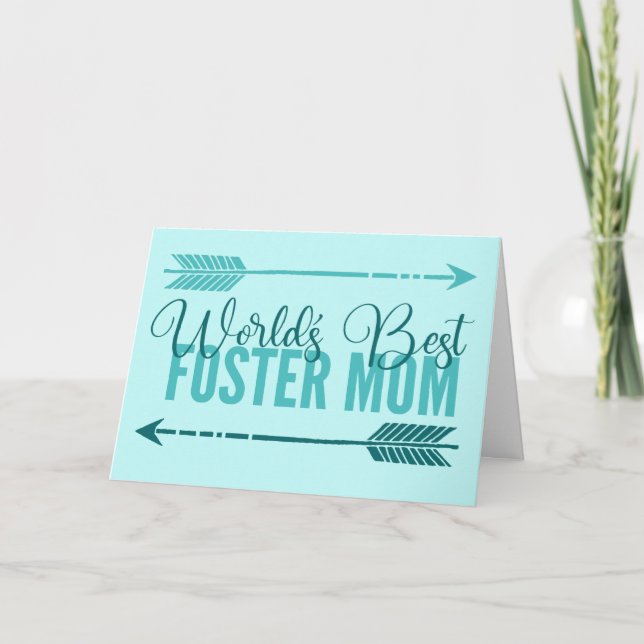 Carte Meilleure mère d'accueil au monde Mère adorable Ca (Devant)