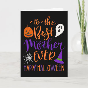 Carte Meilleure Mère de tous les temps Halloween en Oran