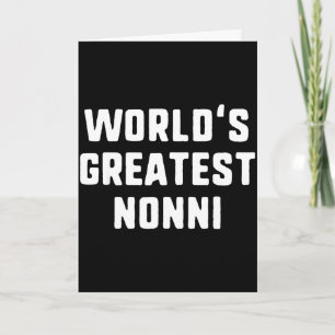 Carte Meilleure nonni drôle de famille au monde Meilleur