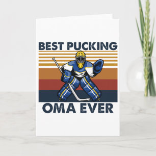 Carte Meilleure Oma de puck de tous les temps, citation