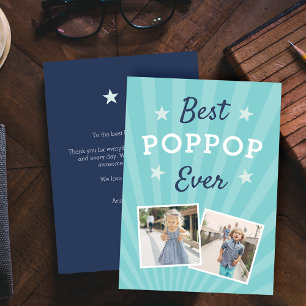 Carte Meilleure pop jamais   Photo Fête des pères plat