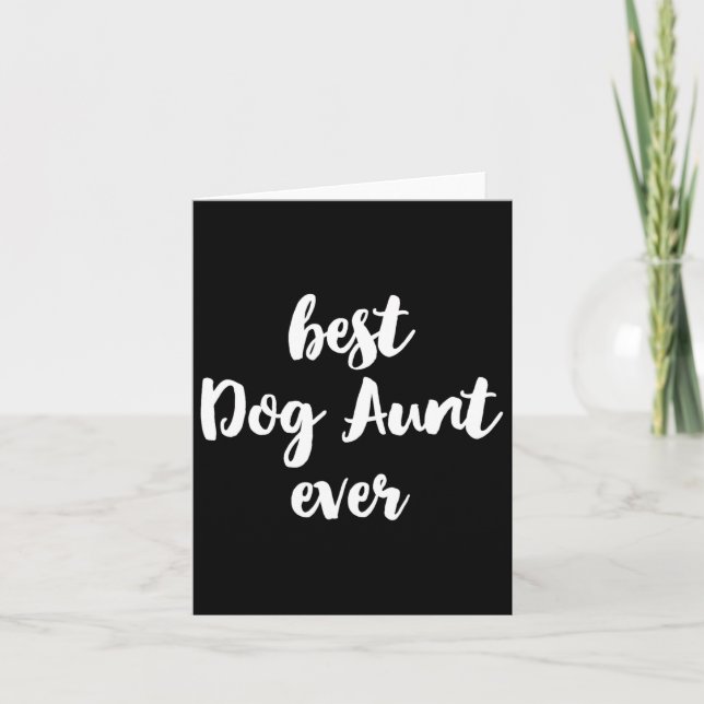 Carte Meilleure Tante de Chien Drôle Mignonne  (Devant)