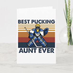 Carte Meilleure tata de hockey drôle disant