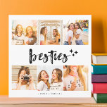 Carte Meilleures Amies Collage de Photos<br><div class="desc">Chérissez vos moments inoubliables d'amitié avec notre Affiche Collage de Photos des Meilleures Amies. Ce cadre moderne et élégant présente le mot "meilleures amies" en typographie gras et comprend un collage personnalisable où vous pouvez afficher vos photos préférées avec votre meilleure amie. Il constitue un cadeau attentionné et personnalisé ou...</div>