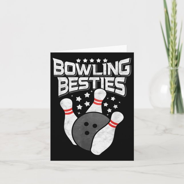 Carte Meilleures amies de bowling  (Devant)
