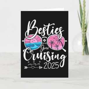 Carte Meilleures amies en croisière 2025 Filles Correspo