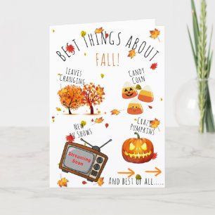 Carte Meilleures choses sur l'anniversaire de l'automne